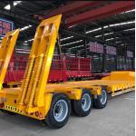 Customizable Steel Three And Four-Axis CIMC Lowbed Semi-Trailer Truck Trailers for sale