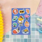 Embossed Paper DIY Cute Stickers Aroma Custom Die Cut Stickers for sale