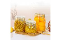 China Transparent Empty Glass Jam Jar Airtight Easy To Wash Thick Material Round Shape supplier