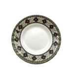 Supermarket 8 Round Melamine Deep Plate Non Toxic With Ripple for sale