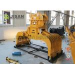 Square Rotating Demolition Grapple , Excavator Hydraulic Stone Sorting Grab