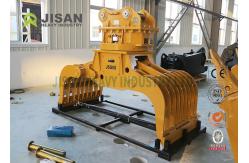China Square Rotating Demolition Grapple , Excavator Hydraulic Stone Sorting Grab supplier