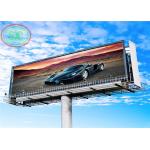 Anti-UV full-color outdoor P6 LED billboard with columns for commercial advertising for sale