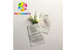 China Custom Printed Plastic Pouches Packaging Three Side Heat Seal With Tear Notch supplier