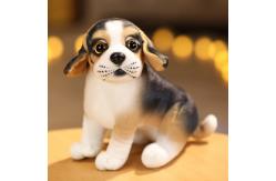 China PP Cotton Filled Short Plush Simulation Dog Toy 20cm supplier