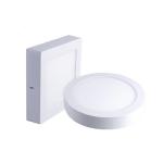 Round / Square Surface Mount Flat Panel LED Lights IP20 Aluminum Material for sale