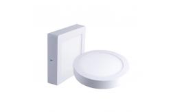 China Round / Square Surface Mount Flat Panel LED Lights IP20 Aluminum Material supplier