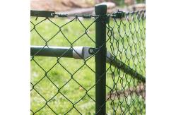 China Hot Dipped Galvanized Chain Link Fence Panel With Round Post supplier