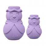 Pet Snowman Custom Toy Bite Resistant Molar Natural Rubber Biting  Interactive Pet Toys for sale