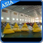 Inflatable Swim Buoys , Triangular Shape Marker Floating For Advertising for sale