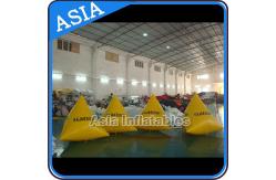 China Inflatable Swim Buoys , Triangular Shape Marker Floating For Advertising supplier