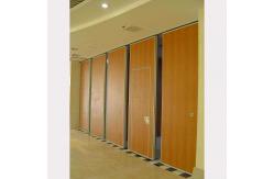 China Sliding Melamine Surface Movable Partition Walls With Aluminium Track 6m Height supplier
