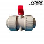 Manual Double Command High Pressure Ball Valve PVC for sale