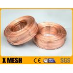 Copper Coated Flat Stitching Wire 2.1mm By 0.82mm Size For Corrugated Carton Boxes for sale