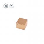 Zinc Alloy Perfume Bottle Lid Square Shape With Crystals & Engraved Logo