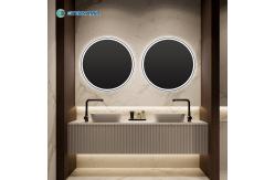 China Long Lasting Bathroom Mirror With Lights Aesthetic Round Illuminated Bathroom Mirror supplier