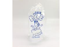 China Durable Heavy Duty Plastic 8 lb ice bags with drawstring 11x19 Inch supplier