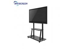 China 86in Interactive Whiteboard Stand 150KG Flat Panel Mobile Rolling Flat Screen Tv Stand supplier