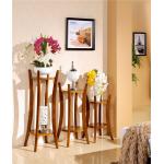 modern Zingana solid wood flower stand for sale