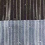 Yarn Dyed Print Striped Denim Cotton Fabric For Jeans Indigo Blue for sale