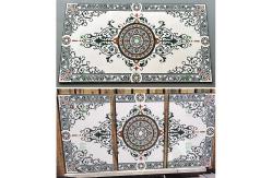 China Luxury Rectangular Waterjet Medallion Marble Floor Tile Customized Decorative supplier