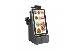 China Self Check Out Kiosk With POS Reader QR Code Scanner supplier