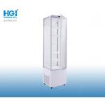 288L Vertical Display Curved Glass Showcase Temperature Control for sale