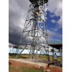 Antenna Lattice Telecommunication Steel Tower Q255 Material for sale