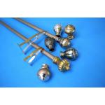 China Electrophoresis Galvanized Pipe Curtain Rod 6.7 Metres 28mm 0.45mm manufacturer