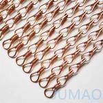 Brass Aluminum Metal Chain Link Curtains Fly Screen 10x22 for sale