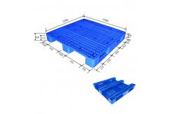 China Green 4 Way Heavy Duty Plastic Pallet Warehouse Use Nestable supplier
