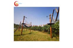 China Outdoor Playground Adventure Ropes Course Challenge Tree Top Adventure Course supplier