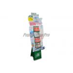 Custom Paper Cardboard Standee Display 3D Side Wing Ads Board with 3 Pockets for sale