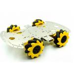 Aluminum Alloy RC Robot Car Chassis With Mecanum Wheel