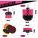 Car Detailing 11Pcs Drill Cleaning Brush Attachment Power Scrubber 5cm for sale