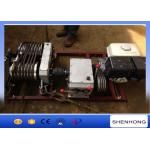 13HP Double Drum Electric Cable Pulling Winch Dual - Bull Wheel Powered Winch for sale