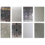 SS201 304 0.8mm Stainlesss Steel Embossed Sheet Decoration Wall Plate for sale