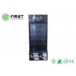 350g CCNB Corrugated Carton Stand 4C Printing Cardboard Display Stand With Plastic Hooks for sale