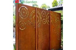 China 2mm Thick Laser Cut Metal Privacy Panels Freestanding Portable supplier