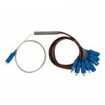 LSZH/PVC SC/UPC Steel Tube Type PLC Splitter 1x8 For FTTH FTTB FTTX Network for sale