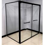 1.0mm Thickness Double Sliding Door With Angle Return Aluminium Shower Profiles for sale