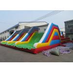 Double Stitching Inflatable Outdoor Sport Games Wipeout Obstacle Course