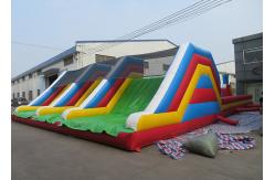 China Double Stitching Inflatable Outdoor Sport Games Wipeout Obstacle Course supplier