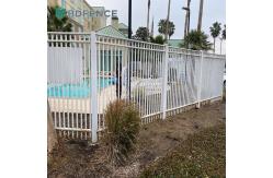 China 2m Rustic Tubular Steel Fence Weathered Finish supplier
