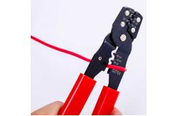 China 65Mn Soft Grip Handle Crimping Pliers  Wide Range Cable Crimping Tool HRC52 supplier