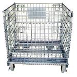 Galvanized 700kg Stackable Mesh Pallet Cages For Warehouse for sale