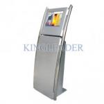 Customizable Information Touch Screen Kiosk Stand With Two Stainless Steel Poles