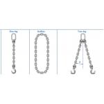 Silver Customizable Alloy Steel Lifting Chain Sling For Industrial Use for sale