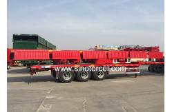 China High Side Wall Semi Trailer With 2/3/4 Axles And Spare Tire Carrier supplier