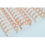 Electroplated Rose Gold 1/2 Twin Loop Binding Wire for sale